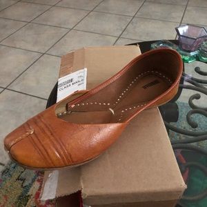 Zebidah Leather Flats